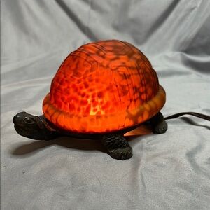 Turtle Shaped Orange Lamp